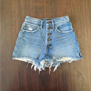 Ultra High Rise Denim Shorts